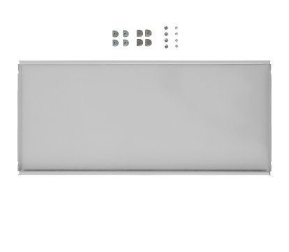 Tablette intermédiaire métallique pour étagère USM Haller, Argent mat USM, 75 cm x 35 cm