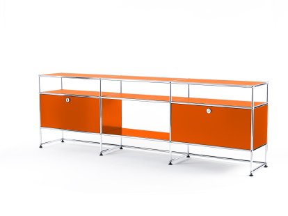 Meuble TV XL USM Haller, Orange pur RAL 2004