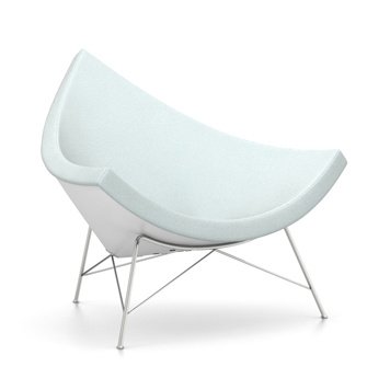 Fauteuil Coconut, Hopsak, Bleu glacier / ivoire