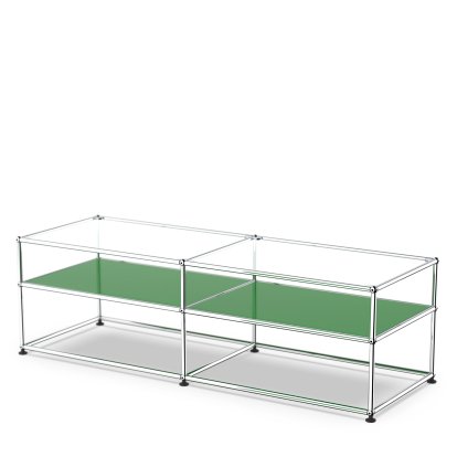 USM Haller table d'appoint type 1, Verre, Vert USM