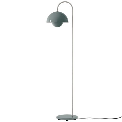 Lampadaire Flowerpot VP12, Bleu pierre