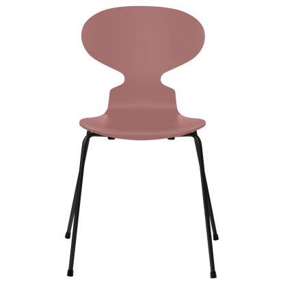 Chaise Fourmi (Ant), Laqué, Rose sauvage, Noir