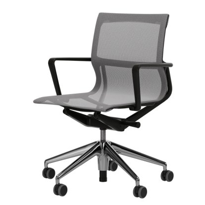 Physix, TrioKnit gris argenté, Noir foncé / Aluminium, polie, Souples pour sols durs