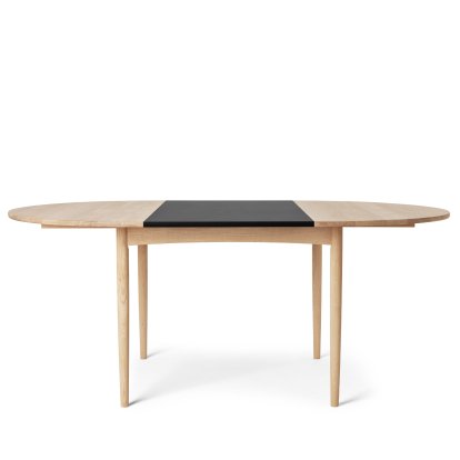 Table BM0121, Chêne savonné, MDF noir