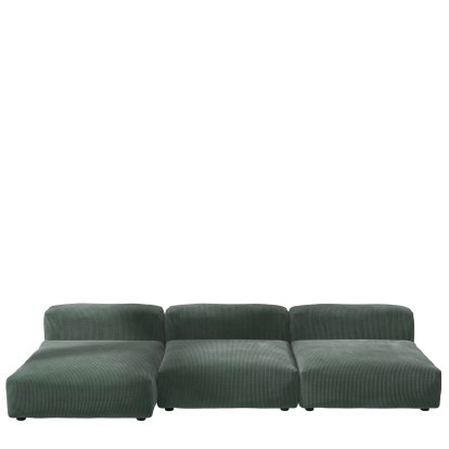 Vetsak Sofa Set 4, Cord velours - Hunter, Sans coussin