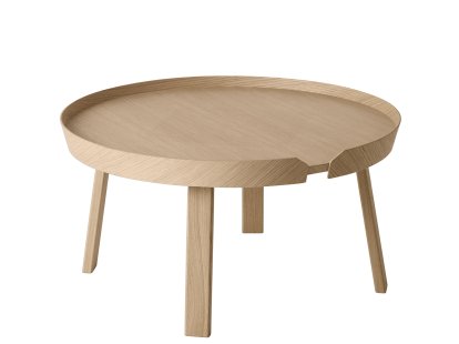 Table basse Around, Grand (H 36 x Ø 72 cm), Chêne naturel