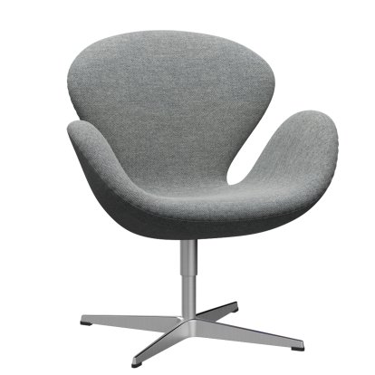 Fauteuil Swan (cygne), Hauteur spéciale 48 cm, Hallingdal 65, 116 - Blanc gris