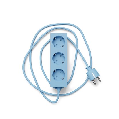 Multiprise Power Bar / Power Beam, 3 prises électriques, Bleu pâle, 5 m