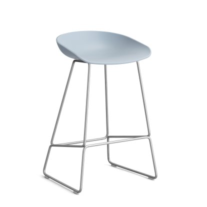 About A Stool AAS 38, Version cuisine: hauteur de l'assise 64 cm, Acier inoxydable, Slate blue 2.0