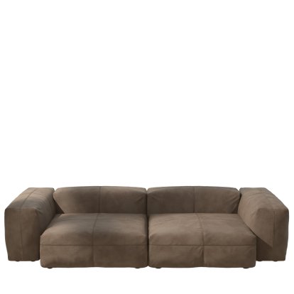 Vetsak Sofa Set 2, L, Cuir - Cacao, Sans coussin