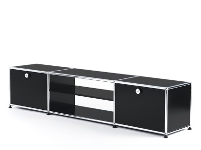 Table TV USM Haller, Noir graphite RAL 9011