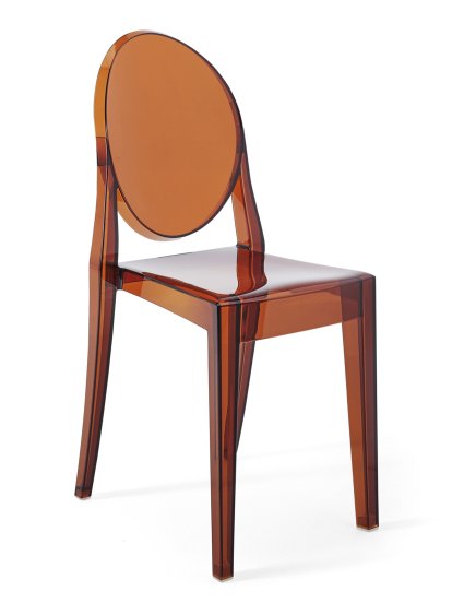 Chaise Victoria Ghost, Transparent, Ambré