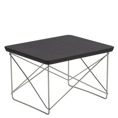 Table d'appoint Occasional Table LTR , Chêne foncé massif, Acier inoxydable
