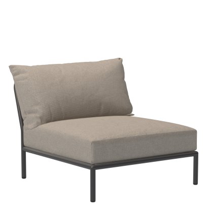 Fauteuil Level 2 lounge, Gris foncé, Gris cendre