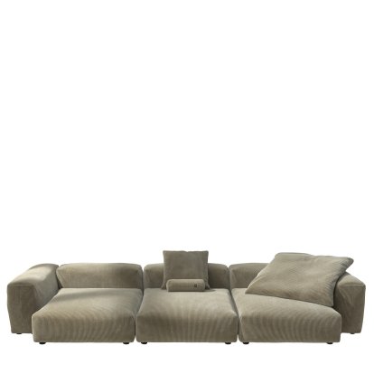 Vetsak Sofa Set 5, Cord velours - Kaki, Avec coussin