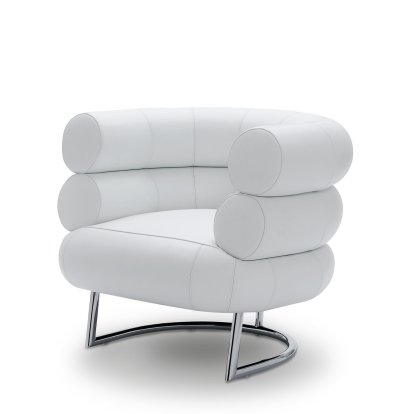 Chaise Bibendum, Cuir blanc