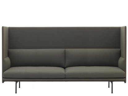 Outline Highback Sofa, 3 places, Tissu Fiord 961 - Gris-vert