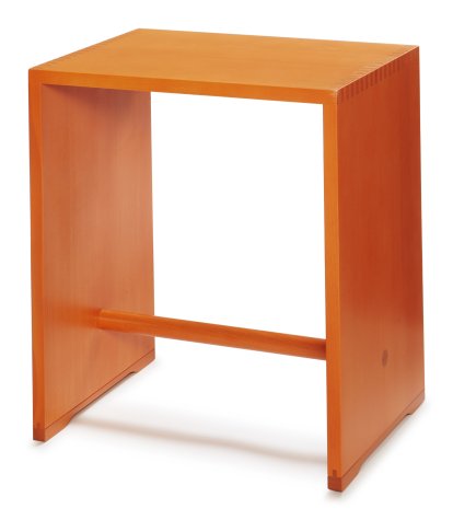 Tabouret Ulmer Hocker in colour, Orange lumineux