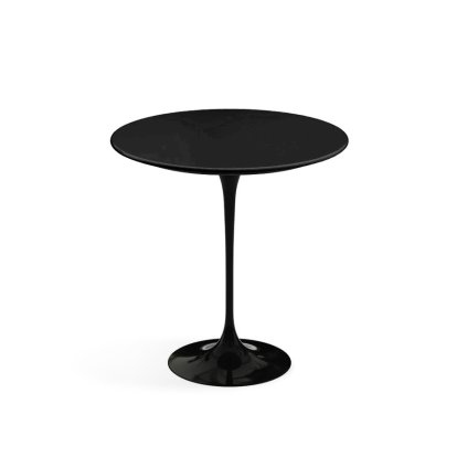 Table d'appoint ronde Saarinen, 51 cm, Noir, Fenix noir