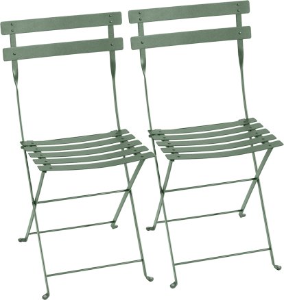 Chaise pliante Bistro - lot de 2, Cactus