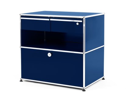 Meuble mixte Sideboard Office M USM Haller, Bleu acier RAL 5011