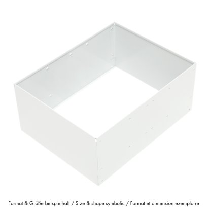 Cadre métallique pour porte coulissante USM Haller, 75 x 35 x 35, Blanc pur RAL 9010