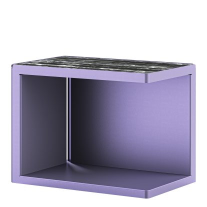 Table basse Ambito, Mûre, Marbre Portoro argent