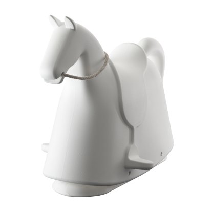 Cheval à bascule Rocky, Blanc