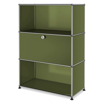 Meuble haut Highboard M avec 1 porte battante , Vert olive RAL 6003