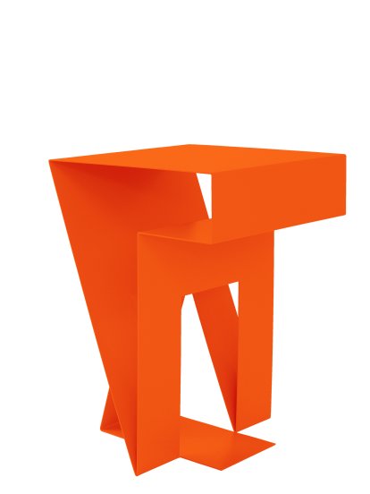 Table d'appoint Neumann, Orange pure