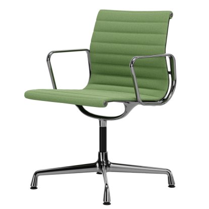 Aluminium Chair EA 103 / EA 104, EA 103 - non-pivotante, Vert pré / forêt, Poli