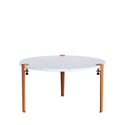 Table basse Pacifico/Venezia Tiptoe, Venezia, Rouge tangerine