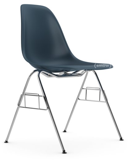 Eames Plastic Side Chair RE DSS / DSS-N, Bleu océan, Sans rembourrage, Sans rembourrage, Sans liaison de rangée (DSS-N)