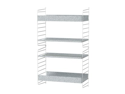 Étagère murale String Outdoor, Version C (H 100 x L 58 x P 30 cm)