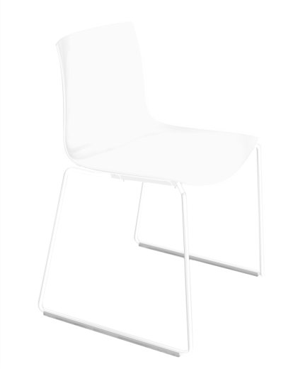 Catifa 46 Sledge, Blanc, Unicolore, Blanc, Sans accoudoirs