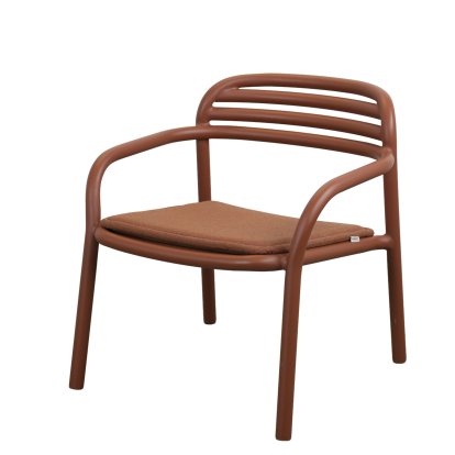 Fauteuil Lounge Bliss, Rouge du désert, Rouge du désert