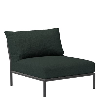 Fauteuil Level 2 lounge, Gris foncé, Vert Alpin