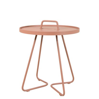 Table d'appoint On-the-move, Petit - H 54 cm x Ø 44 cm, Rose foncé