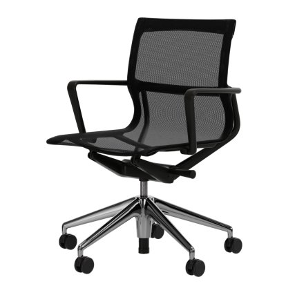 Physix, TrioKnit black pearl, Noir foncé / Aluminium, polie, Durs pour tapis