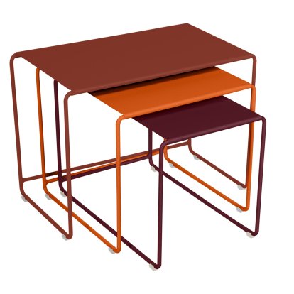 Set de table Oulala, Ocre rouge / Orange confite / Cerise noire