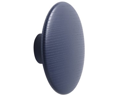 Patère The Dots, L (Ø 17 cm), Bleu nuit