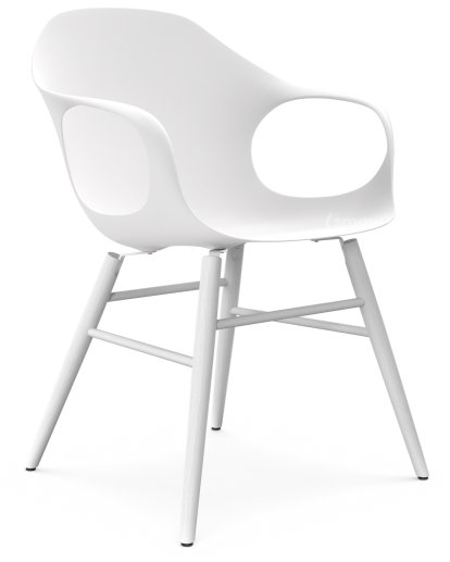 Chaise Elephant Wood, Blanc, Hêtre, couleur de la coque