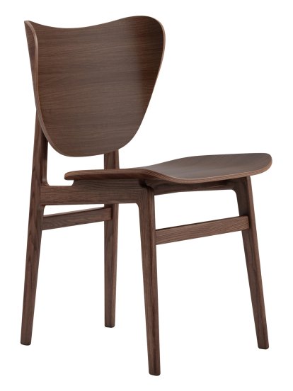 Elephant Dining Chair, Chêne fumé foncé, Sans coussin d'assise
