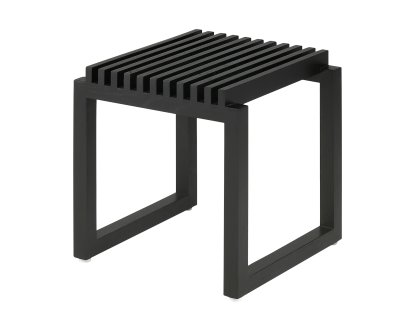 Tabouret Cutter , Chêne laqué noir