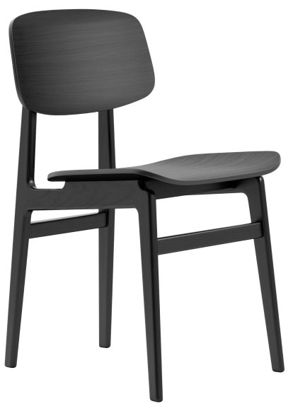 NY11 Dining Chair, Chêne laqué noir