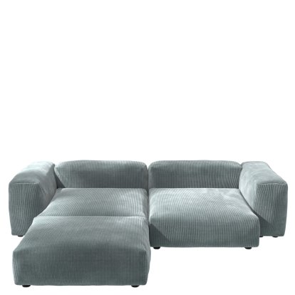 Vetsak Sofa Set 3, Cord velours - Menthe, Sans coussin