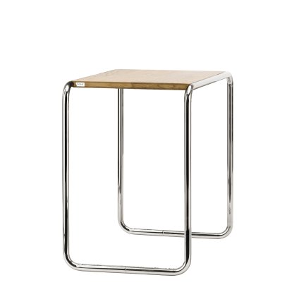 Table gigone B 9 Pure Materials, B 9c (H 55 x l 59 cm), Chêne huilé, Chromé