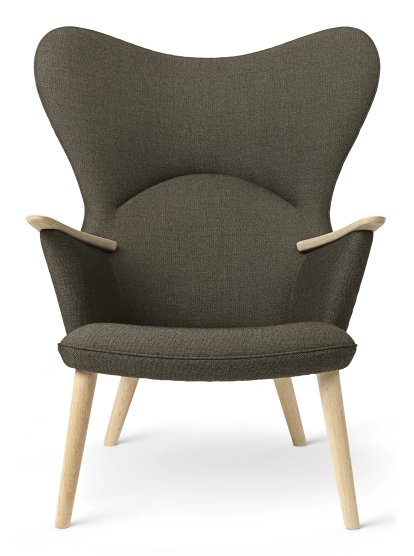 Chaise CH78 Mama Bear , Passion - poivre, Chêne savonné, Sans coussin pour la nuque