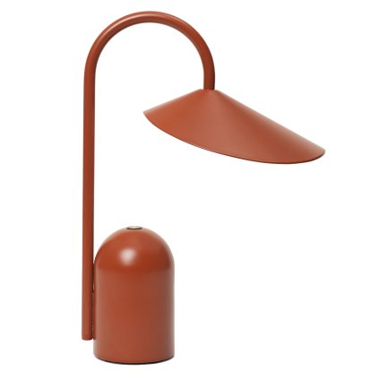Lampe portable Arum, Rouge oxyde
