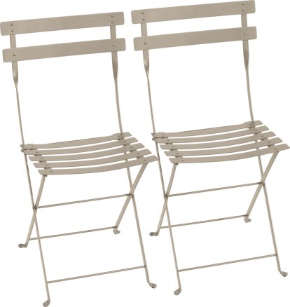 Chaise pliante Bistro - lot de 2, Muscade